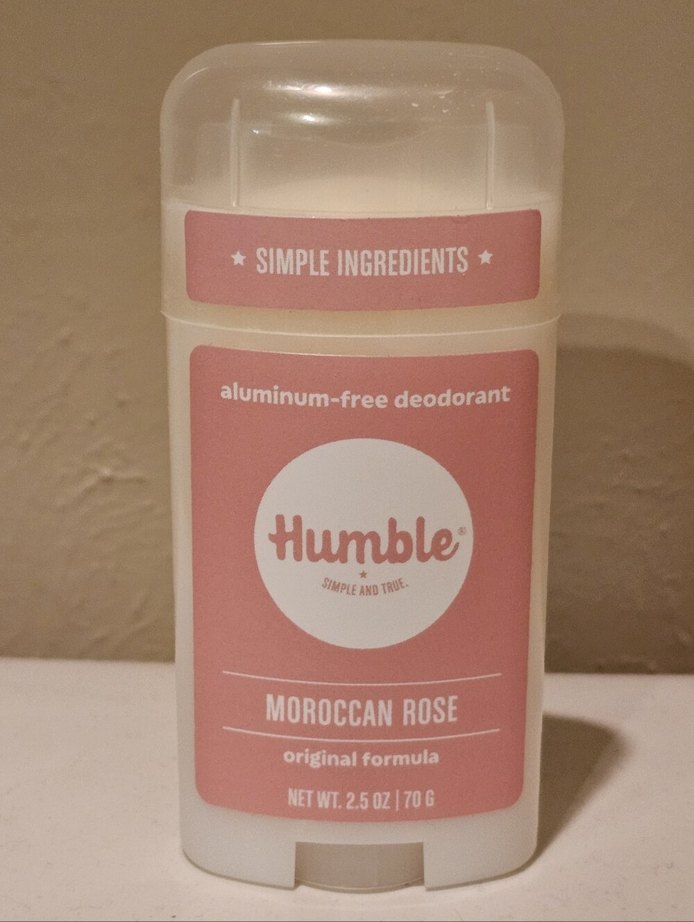 NEW Humble Moroccan Rose Natural Deodorant 2.5 oz NWOT
